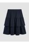 Lcw Kids Navy Blue Girls' Button Detailed Layered Skirt - 2