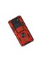 Xiaomi Redmi Note 9 Case with Pars Lens Ring Silicone - Red - 2