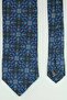 Dark Green Turquoise Motif Pattern Italian Silk Tie İk2563 - 4