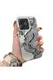 Realme C63 4G/C61 Compatible High Quality Chinese Style Black and White Dragon Printed Case - 2
