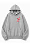 Butterfly Printed Hooded 2 Thread Threaded Sweatshirt