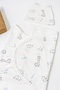 0-4 Months Newborn 100% Cotton Velcro Baby Swaddle Blanket Soft Combed Cotton Baby Gift - 3