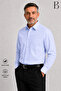 Relaxed Fit Long Sleeve Striped Classic Men's Dad Shirt - 2