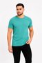 Men's Basic T-Shirt Crew Neck Short Sleeve Casual Summer Slim Fit T-Shirt - Water Green