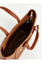 Leather look women's shoulder bag - 4