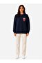 Character Print Detailed Embroidered 2 Thread Crew Neck Sweatshirt