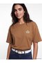 Brown Oversize Cotton Women's T-Shirt