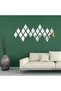 30 Pcs Mirror Wall Stickers Decor Acrylic 3D Tear Drop Decorative Mirrors Stickers Removable Wall Art Decals for Home Living Room Bathroom Office Dormitory Decorations, 6 x 3.3 Inch(Silver)