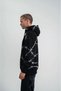 Polizei premium quality hooded foil and board printed sweatshirt - black - 3