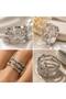 Star Detailed Multi-Row Adjustable Ring - 2
