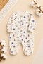 Baby Boy 3-Piece Romper Set Daily Sleepwear Newborn Cotton Organic 0-3 Months - 4