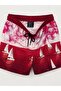 Men's Water Repellent Micro Fabric Pockets Zipper Closure Mesh Lining Quick Dry Premium Patterned Swim Shorts - 2