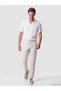 Özmarka New Season Beige Standard Fit Men's Trousers - 2