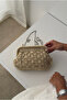 Women's woven bag beige woven