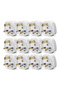 UK Fused 13 Amp White Mains 3 Pin Household Plugs (Pack of 12)