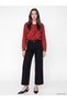 Vizyon New Season Black High Waist Wideleg Women's Jean Trousers