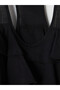 Black U-Neck Ruffle Blouse - 6