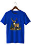 Deer Printed Unisex T-Shirt – Hunter Outdoor Nature Camping Themed Crew Neck Regular Fit