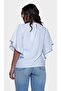 Women's Gradient Flared Sleeve Blouse White - 3