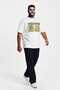 White 100% Cotton Oversized Plus Size Men's Printed T-Shirt - 3XL 4XL 5XL 6XL 7XL 8XL 9XL 10XL 11XL T-Shirt - Relaxed Fit - 2
