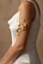 Yellow Steel Wire Flower Pazu Bracelet Adjustable Arm Accessory - 2