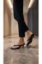 Luna Women's Black Flip-Flop Heeled Slippers Orthopedic Women's Sandals - 5