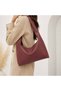 Women's Shoulder Bag Black Strap Baguette Bag Daily Stylish Zippered Hand and Shoulder Bag Cn02