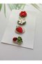 Thin Hair Baby Hairpin Baby Girl Accessory Handmade Baby Fashion Antiallergic 100% Cotton 4-Piece Hairless Baby Hairpin (0-3 Years) - 4