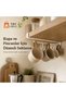Metal Paper Towel and Cup Mug Hanger - Metal Paper Towel Rack - Cabinet Door Towel Hanger - 4