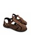 Women's Suede Textured Closed Front Flat Sole Comfortable Stylish Daily Sandals - 3