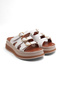 Smh 335 Gold Buckle Detailed High-Sole Slippers - 2