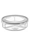 3-Compartment Leak-Proof Gasket Sealed Locking Lid 1.35 Liter Round Food Storage Container Lc-500