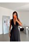 Halter Dress - Black - 2