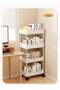 4 Level Kitchen Shelf White Storage Shelf With Universal Wheel For Easy Movement - 6
