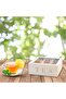 9-compartment tea storage box/jewelry organizer, suitable for kitchen cabinets/home use, can hold tea and jewelry - white, one size fits all. - 2