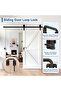 4-piece terrace door lock set, 10*8cm, suitable for sliding barn/single/double doors, storage rooms, wardrobes, windows, and fences. - 2