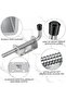 - Spring Pin Lock - Stainless Steel Latch - For Patio Doors - 2 Pieces - High Quality - For Garage Doors - Silver - 4