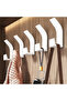Five wall hooks, no drilling required, self-adhesive, non-slip, waterproof, suitable for bathroom, clothing, and towels. - 2