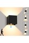 Induction Wall Light - IP65 Waterproof LED - Adjustable Beam - Energy-Saving Outdoor Lighting - Indoor/Outdoor - Black - 12W 3000K