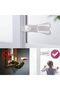2 window safety locks - sliding door stoppers - white - 5