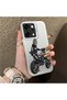 Oppo Reno14 Pro Compatible Helmeted Motorcyclist Drawing Printed Men's Style Phone Protective Case