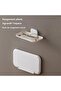 Adhesive wall-mounted shelf - Foldable shower rack - White - 3