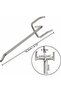 Steel pegboard hooks (50 pieces) - 10cm - Metal pegboard hooks for office tool storage - 2