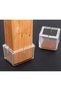 A set of 4 chair leg floor protectors with felt pads, furniture chair covers, square leg covers. - 3