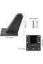A set of 4 furniture legs, heavy-duty aluminum alloy cabinet legs, metal square angled sofa support legs, adjustable feet, tables, shelves... - 2