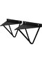 2pc 160mm Black Metal Triangular Floating Shelf Wall Brackets, Prism Hairpin Wall Shelf Mount