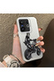 Vivo X200 Fe Compatible Motorcycle Rider Drawing with Helmet Printed Men's Style Phone Protective Case