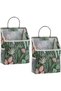 Set of 2 Wall-Mounted Cotton & Linen Storage Bags Desk Organizers, Plant Baskets for Kitchen Bedroom Living Room