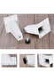 A set of 4 adjustable 8cm furniture legs - triangular feet with screws, suitable for sofas, cabinets, and tables - white. - 3