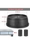 8 Pcs Heavy-Duty Adjustable Furniture Bed Risers, Multi-Height Lift Pads with Rubber Non-Slip Base for Table & Sofa - 3